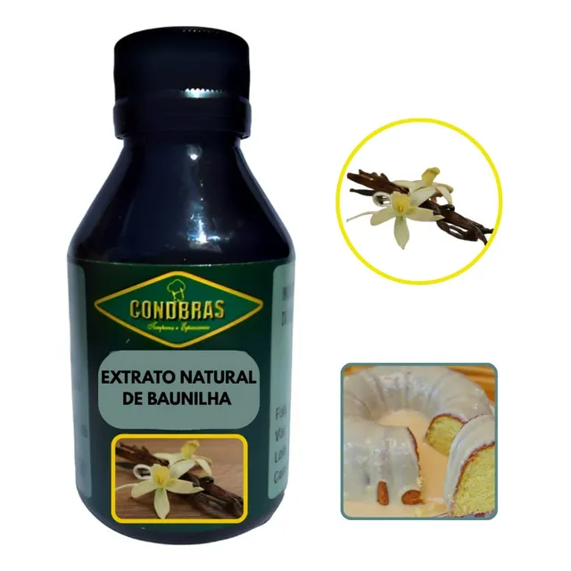 Extrato De Baunilha Natural Vanilla Fava 100ml