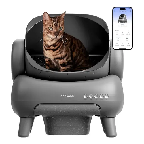 Neakasa Caixa De Lixo De Gato Autolimpante Para Gatos App Preto
