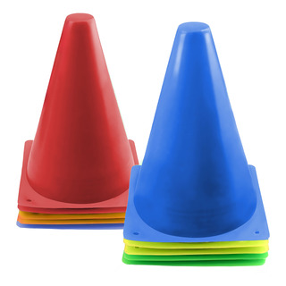 Kit C/ 10 Cones De Agilidade Treinamento Funcional Academia Kit C/ 10 Cones De Agilidade Treinamento Funcional Academia