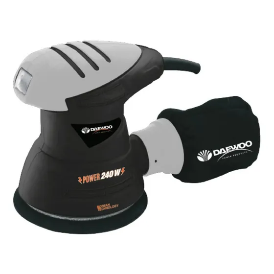 Lijadora roto orbital Daewoo DAOS230 negra y gris 60Hz 240W 220V