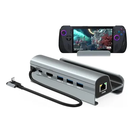 Dock Steam Deck 6 En 1 Usb-c Hub Con Hdmi 2.0 Tres Usb 3.0