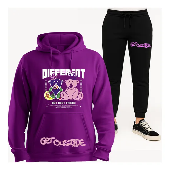 Conjunto Buzo Y Pantalón Jogging Gym Varios Colores