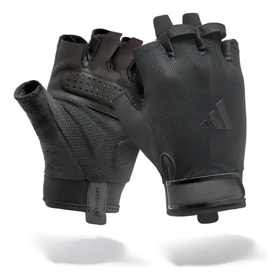 Guantes De Entreno, Pesas O Gym Essential Colores adidas Color Negro Diseño De La Tela Liso Talle M | Cuotas sin interés