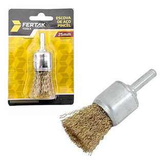 Kit 5 Escova De Aço Pincel 25mm Para Furadeira E RetĂfica Kit 5 Escova De Aço Pincel 25mm Para Furadeira E RetĂfica