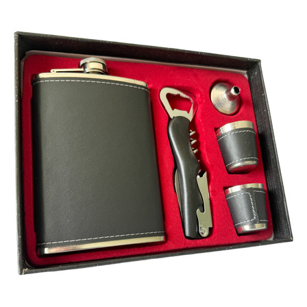 Kit Cantil Porta Bebidas Funil Copo Whisky Abridor Kit Cantil Porta Bebidas Funil Copo Whisky Abridor