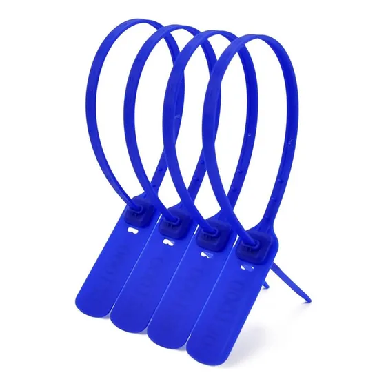 Sellos De Seguridad Azul Numerado Con Inserto Metalico 100un