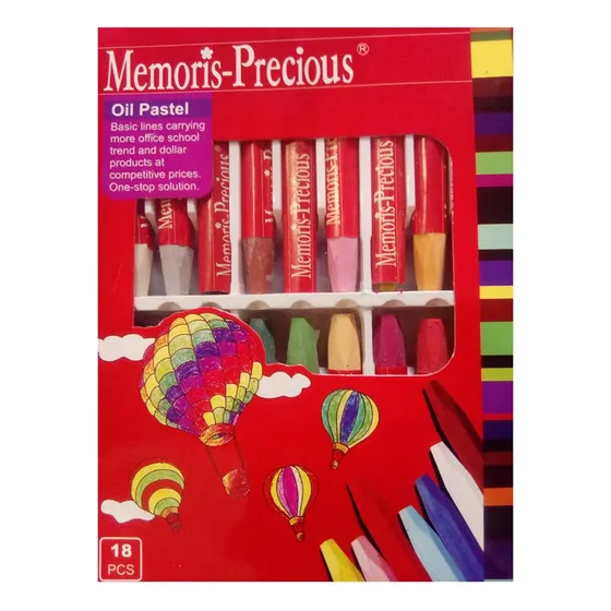 Óleo Pastel 18 Colores  Memoris Precious