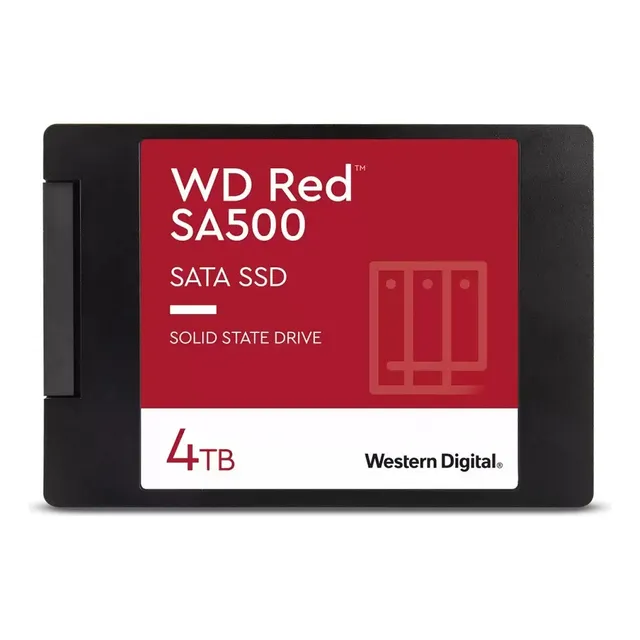 Ssd Wd Red Nas Sa500 de 4 TB Sata Iii 2.5 - WDS400T2R0a Color Rojo