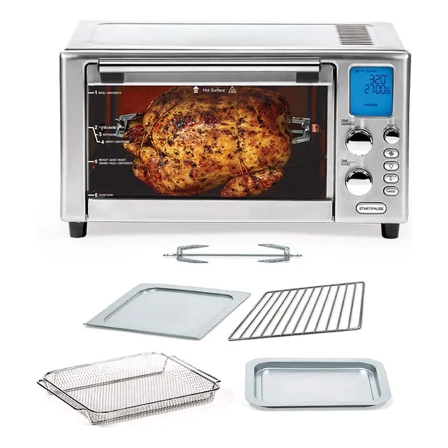 Horno Eléctrico Y Freidora De Aire 360° Capacidad 22 Lts Powerxl S-afo-001-la