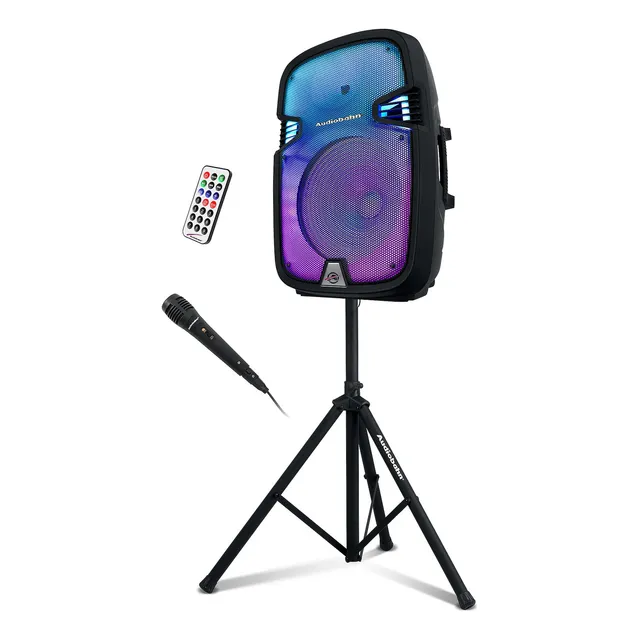 Bafle 15  Audiobahn Recargable Con Luces Rgb Flame Astro15