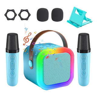 Micrófono Para Niños Altavoz Bluetooth 2 Micrófonos +soporte Micrófono Para Niños Altavoz Bluetooth 2 Micrófonos +soporte