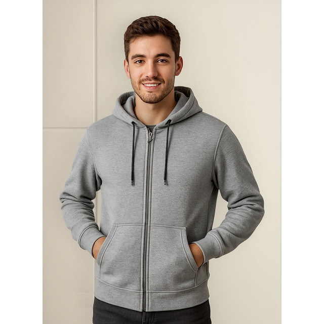 Blusa De Moletom Com Zíper Canguru Capuz Flanelado Inverno Blusa De Moletom Com Zíper Canguru Capuz Flanelado Inverno