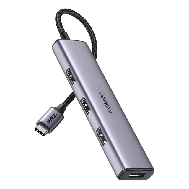 Adaptador Hub Ugreen Usb C - 4 X Usb A 3.0, Multipuerto