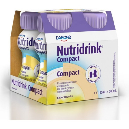 Nutridrink Compact Baunilha 125ml - Danone - Kit Com 4 Nutridrink Compact Baunilha 125ml - Danone - Kit Com 4