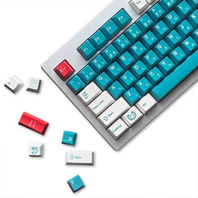Keycaps Neozen Blaze Cherry Pbt Dyesub Ansi Inglés
