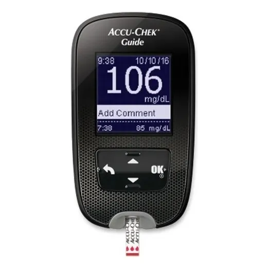 Glucómetro Medidor de Glucosa Accu Chek Roche Guide Negro/Gris