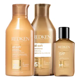 All Soft Shampoo + Condicionador + Ăleo Kit Redken All Soft Shampoo + Condicionador + Ăleo Kit Redken