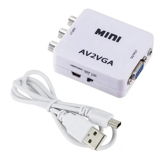 Conversor Rca A Vga Dvr Camara Vhs Dvr A Monitor Vga 5736y4