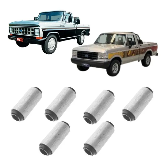 Kit 6 Buchas Axios Feixe Molas Traseira Ford F1000 D20 D10
