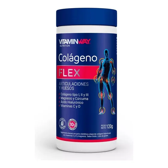 Colageno Flex Articulaciones Y Huesos Vitamin Way 120gs Sabor Limón