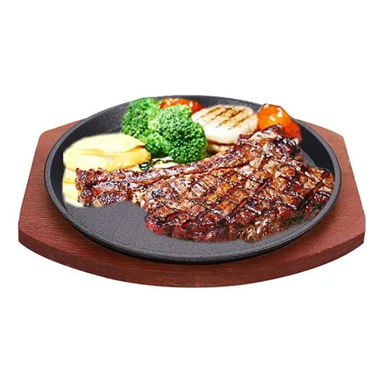Plato Para Carne, Plancha De Hierro Fundido, Plancha Para Ca