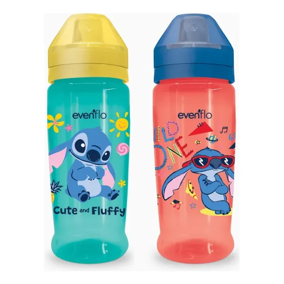 Vaso Entrenador Evenflo Stitch Disney 330ml - Diseño Variable 1 Pieza