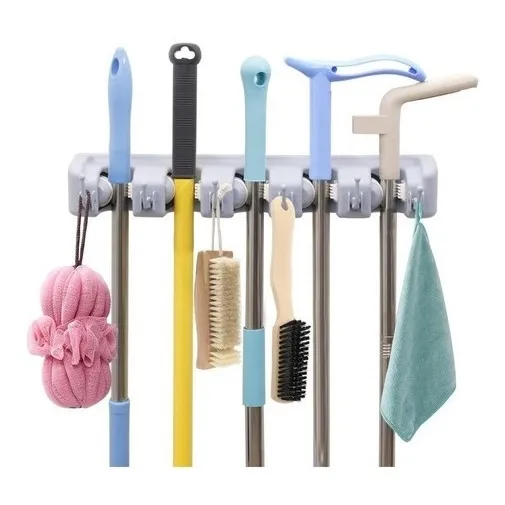 Organizador Soporte Para Colgar Escoba Y Art De Limpieza