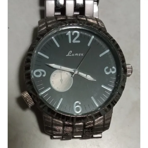 Reloj Lumex Quartz Unisex Caja Y Extensible De Acero Sport. 
