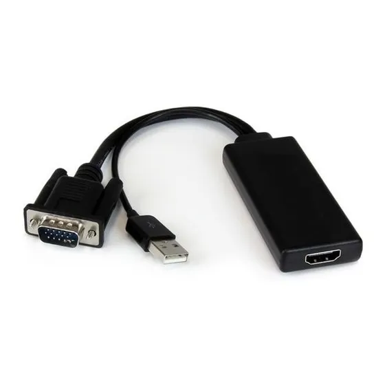 Adaptador Vga A Hdmi Convertidor Video Full Hd + Usb Activo
