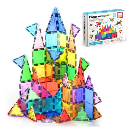 Juego Picasso Baldosas De Construcción Magnéticos 3d