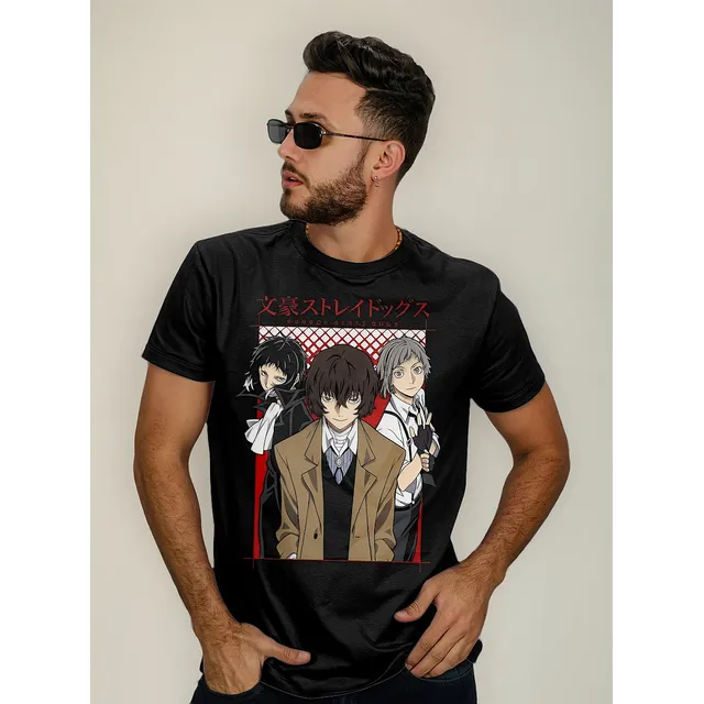 Remera Bungo Stray Dogs Osamu Dazai Ryunosuke Atsushi Anime