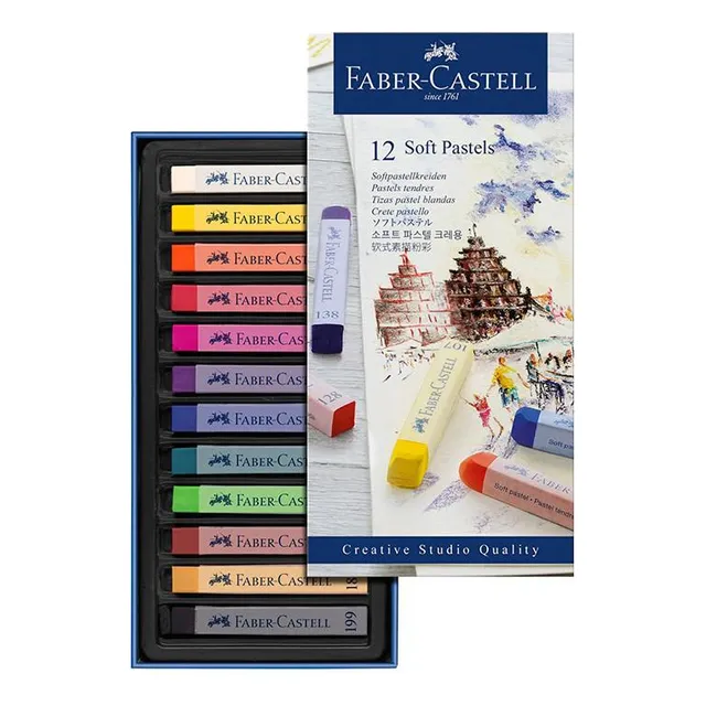 Tiza Larga Faber Castell Pastel Caja X 12 Und