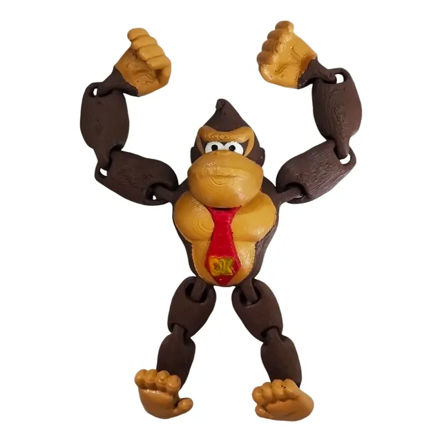 Figura Muñeco Donkey Kong Articulado Videojuego Retro