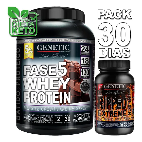 F5 Whey Protein Ripped Genetic Crecimiento Muscular Definido