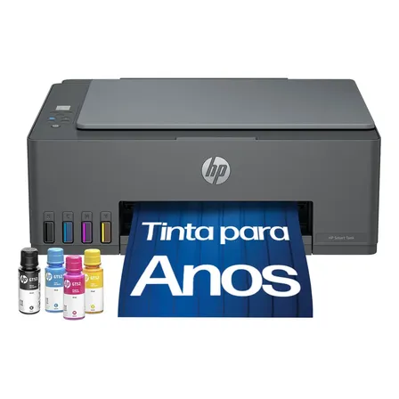 Impressora Multifuncional HP Smart Tank 589 Tanque de Tinta Colorida Wi-Fi, USB - Alta Economia -Copiadora e Scanner (5D1A8A)