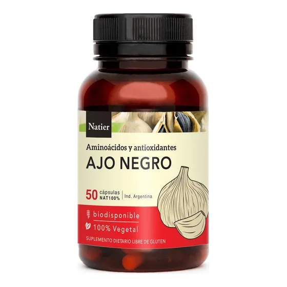 Natier Suplemento Ajo Negro Vegano Antioxidante X 50c Local