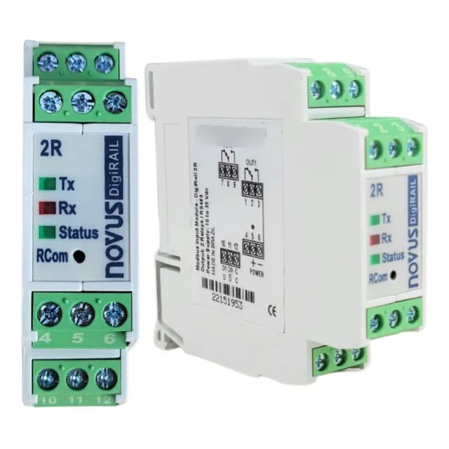 Módulos I/o Modbus Digirail - 2r Rs 485 - 8811200101 Novus