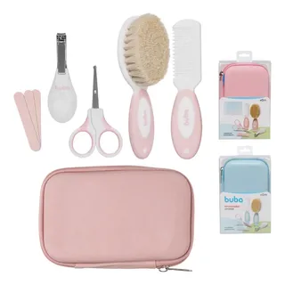 Buba Kit Cuidados Higiene Bebê Pente Escova Cerdas Naturais Buba