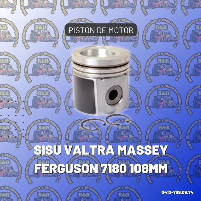Piston De Motor Sisu Valtra Massey Ferguson 7180 108mm