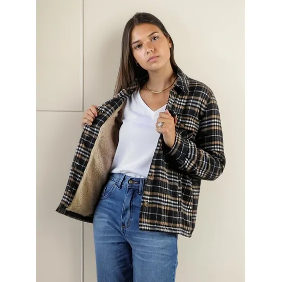 Campera Tartan Forrada Corderito Raidistas-agrolact