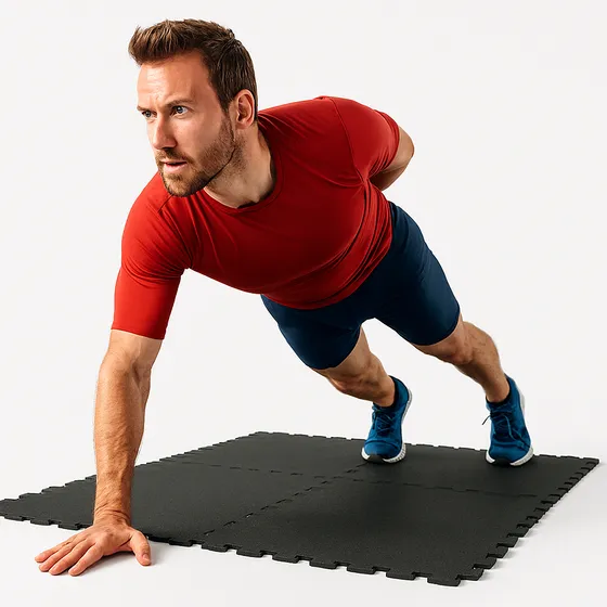 Tapete Ejercicio Gym Tapete Pesas Crossfit Multiuso Resistente Durable 4 piezas
