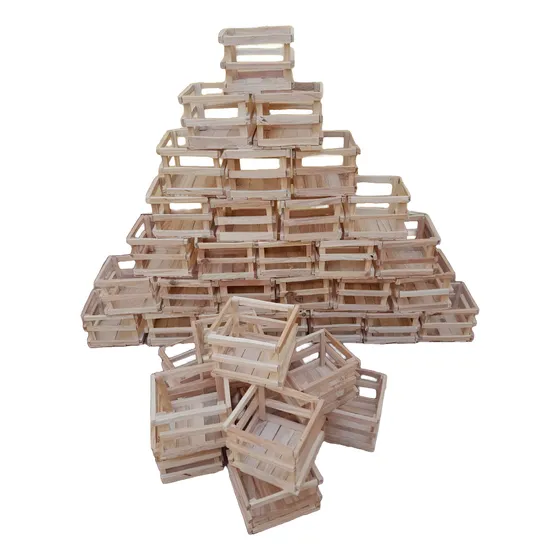 Huacalitos De Madera De Pino