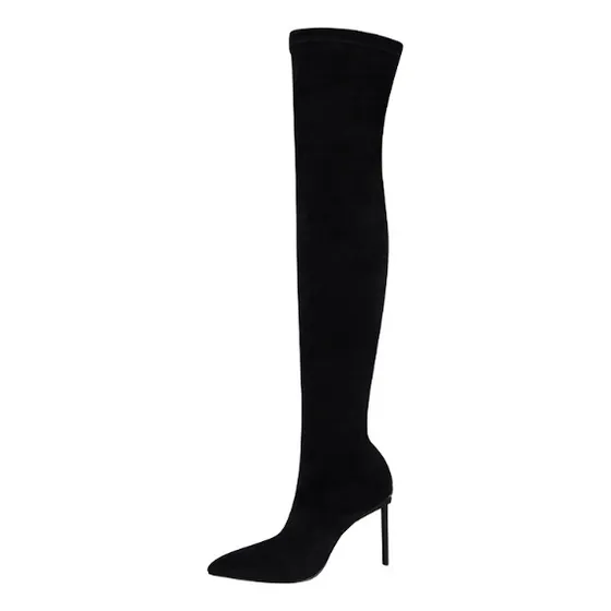Botas Por Encima De La Rodilla Para Mujer Tacones Altos