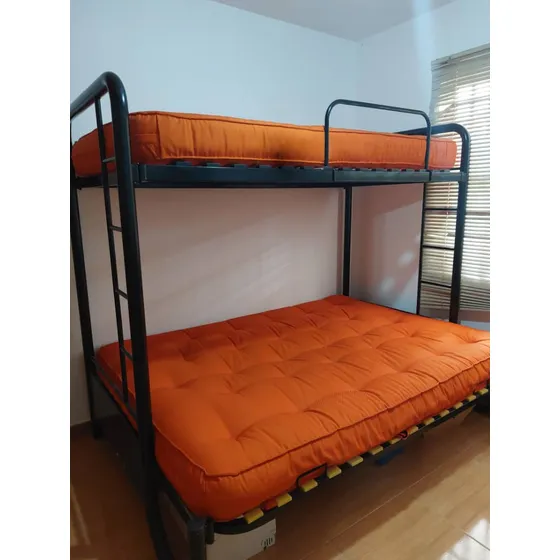 Cama Trilitera Y Decoración Excelente Para Casa De Playa 