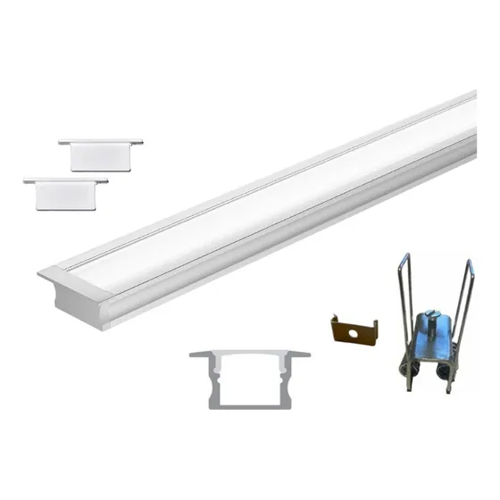 Perfil Embutir Slim 1 Metro, Largura 25mm Para Fita De Led