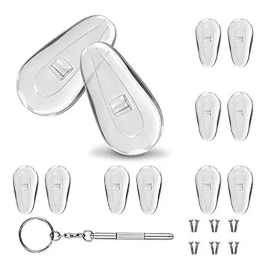 Mr.zz - Almohadillas De Nariz Para Gafas, De Silicona Suave,