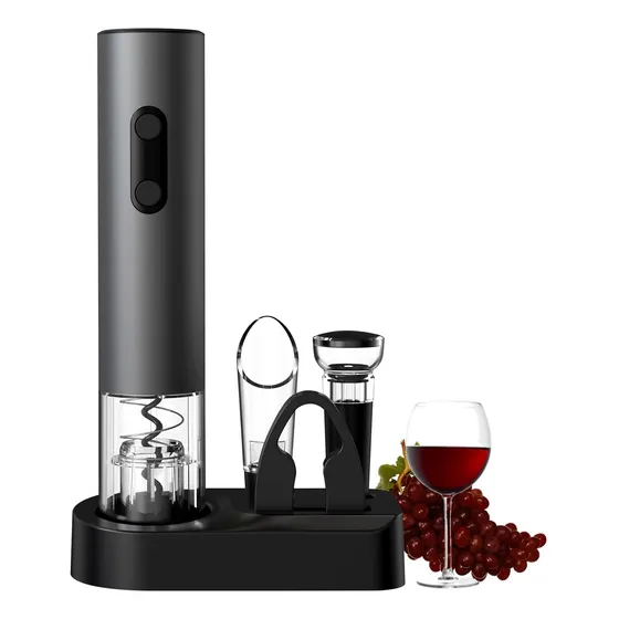 Sacacorchos Abridor De Vino 4 En 1 Con Base.