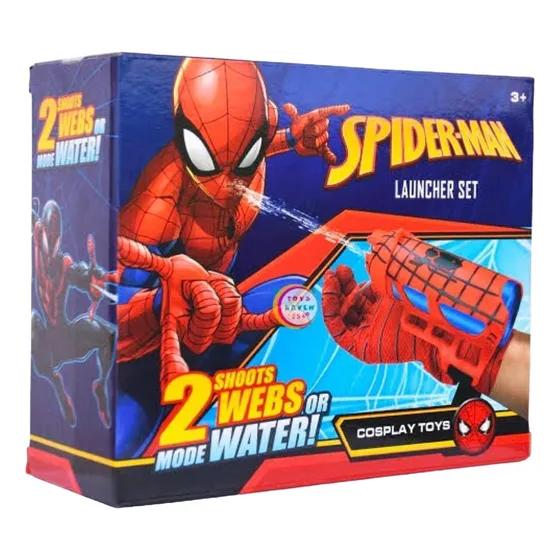 Spiderman Guante Lanza Telaraña Y Agua Juguete Niños Avenger
