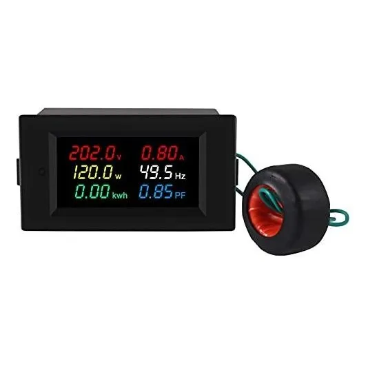 Medidor Pantalla Ca 5 Voltaje Corriente Factor Monitor Nu