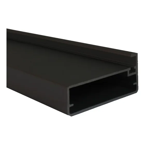 Perfil De Aluminio Para Puerta De Vidrio Negro Marca Bari